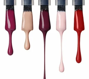 vernis coulant vers le bas