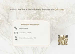 Carte avec QR code