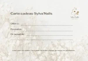 Carte avec choix prestation